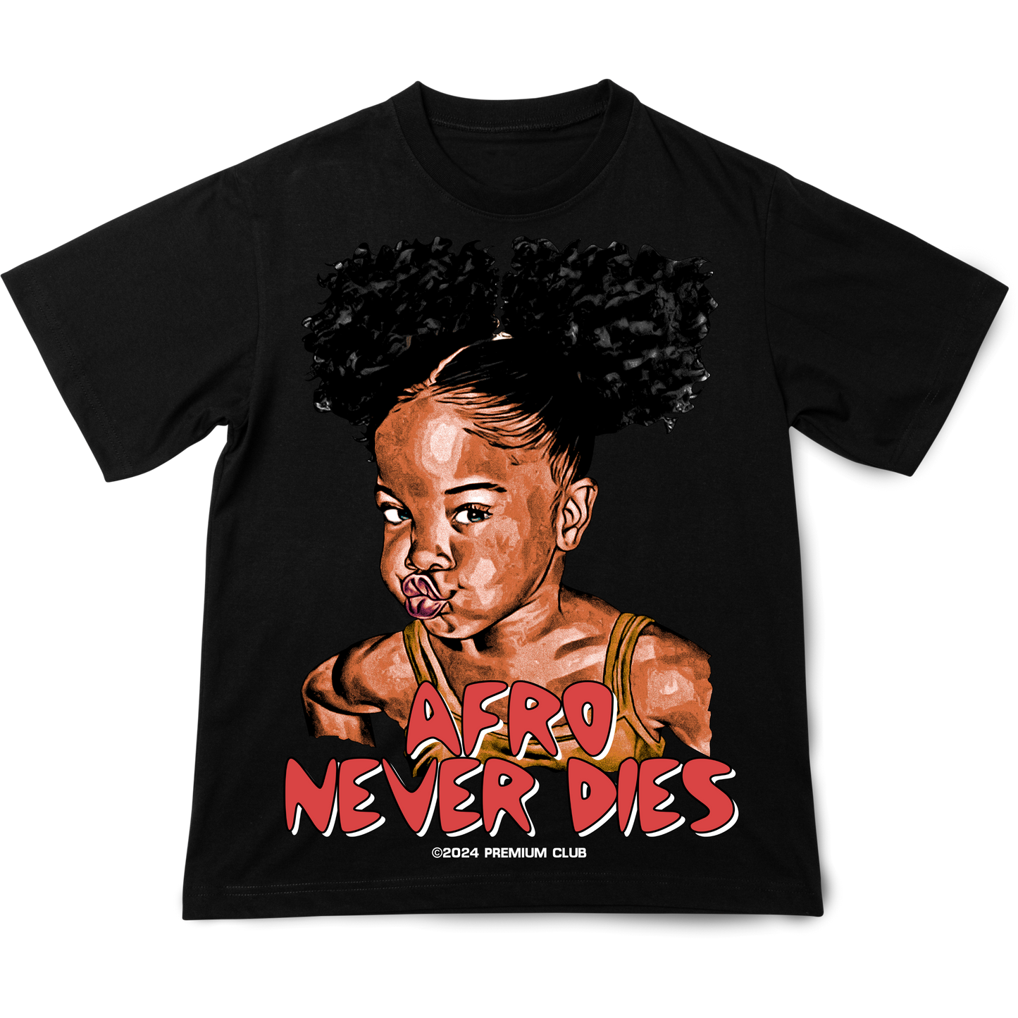 Afro Never Dies Luxury T-Shirt