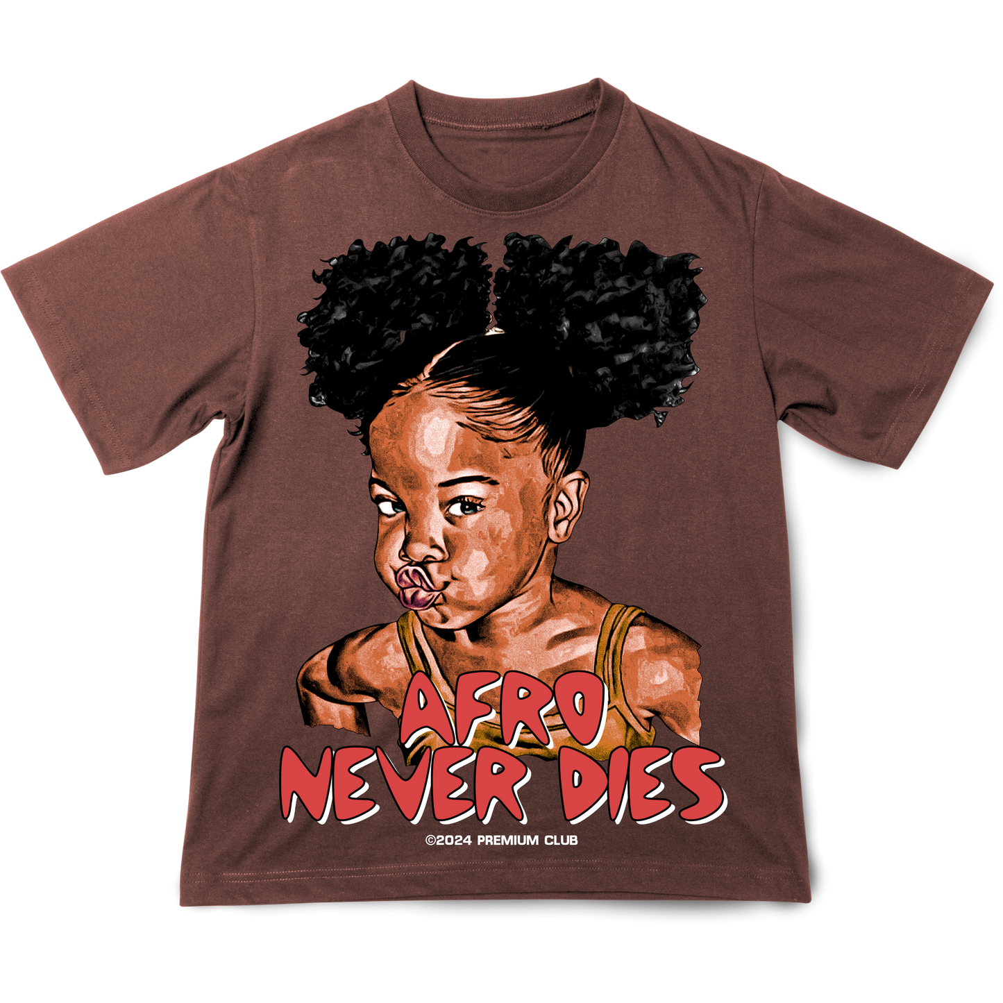 Afro Never Dies Luxury T-Shirt